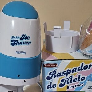 Electric Ice Shaver - Blue and White
